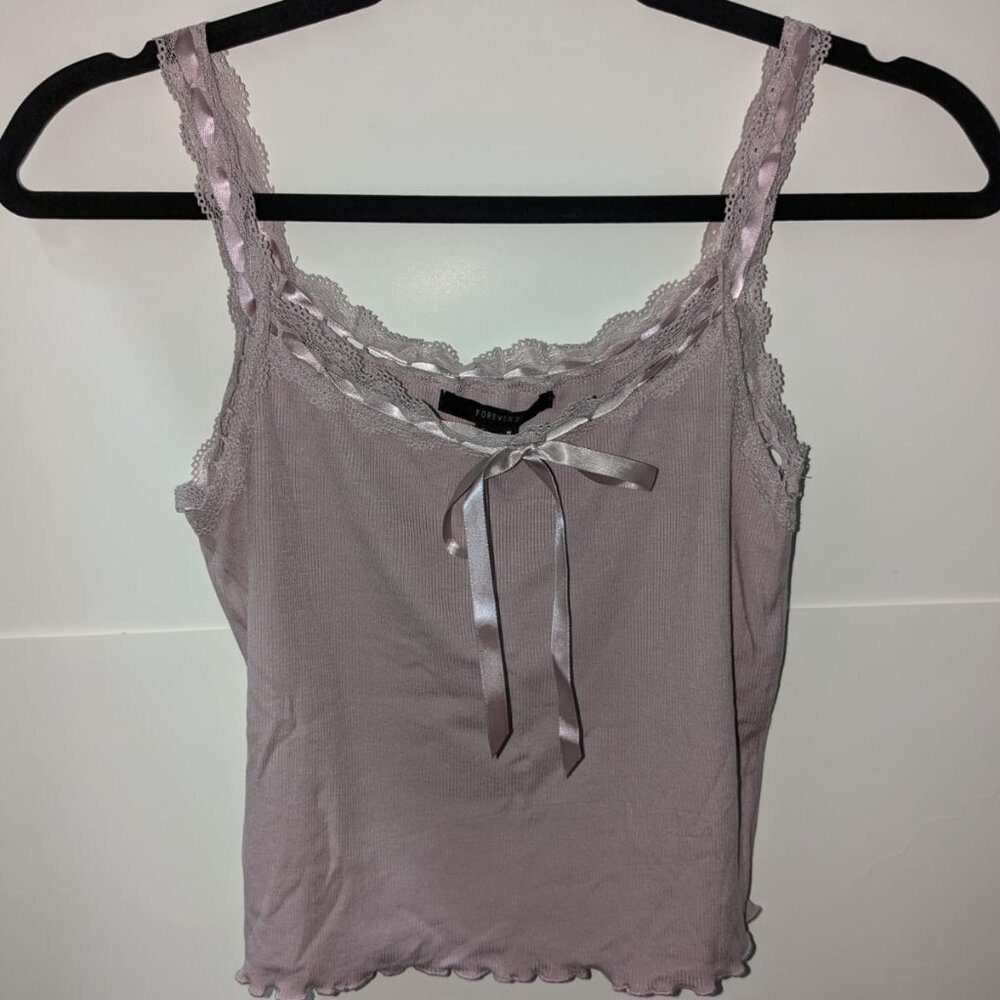 Lavender cropped camisole